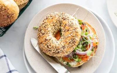 Quark Protein-Bagel aus dem Airfryer