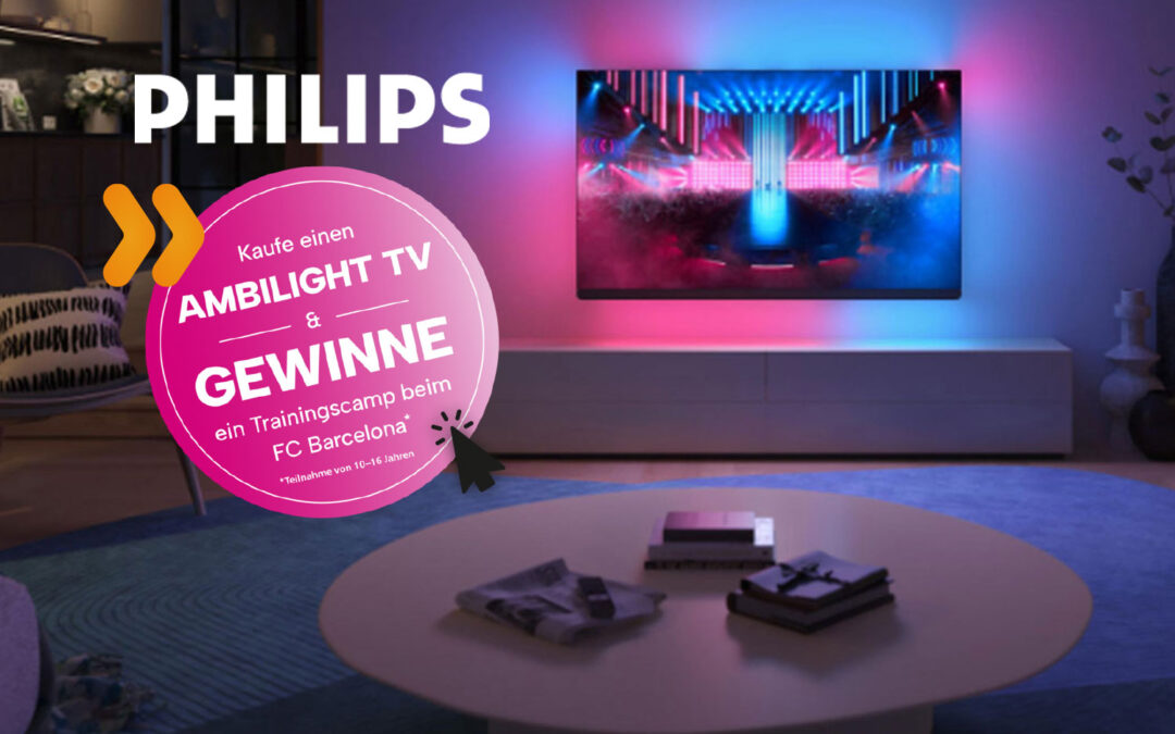 Phil­ips Ambi­light TV 65 Zoll OLED+ Serie 909