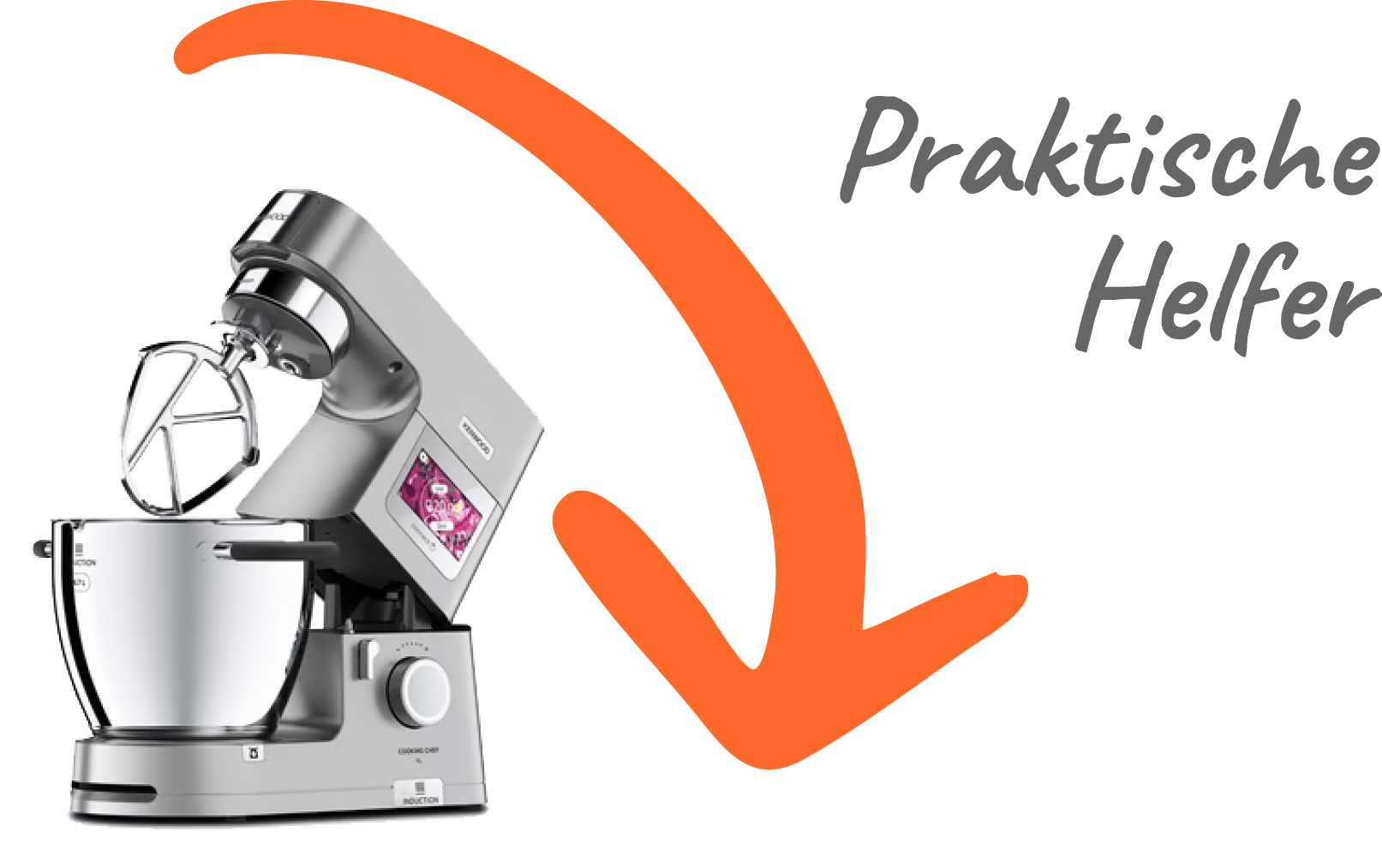 Praktische Helfer Kenwood Küchenmaschine