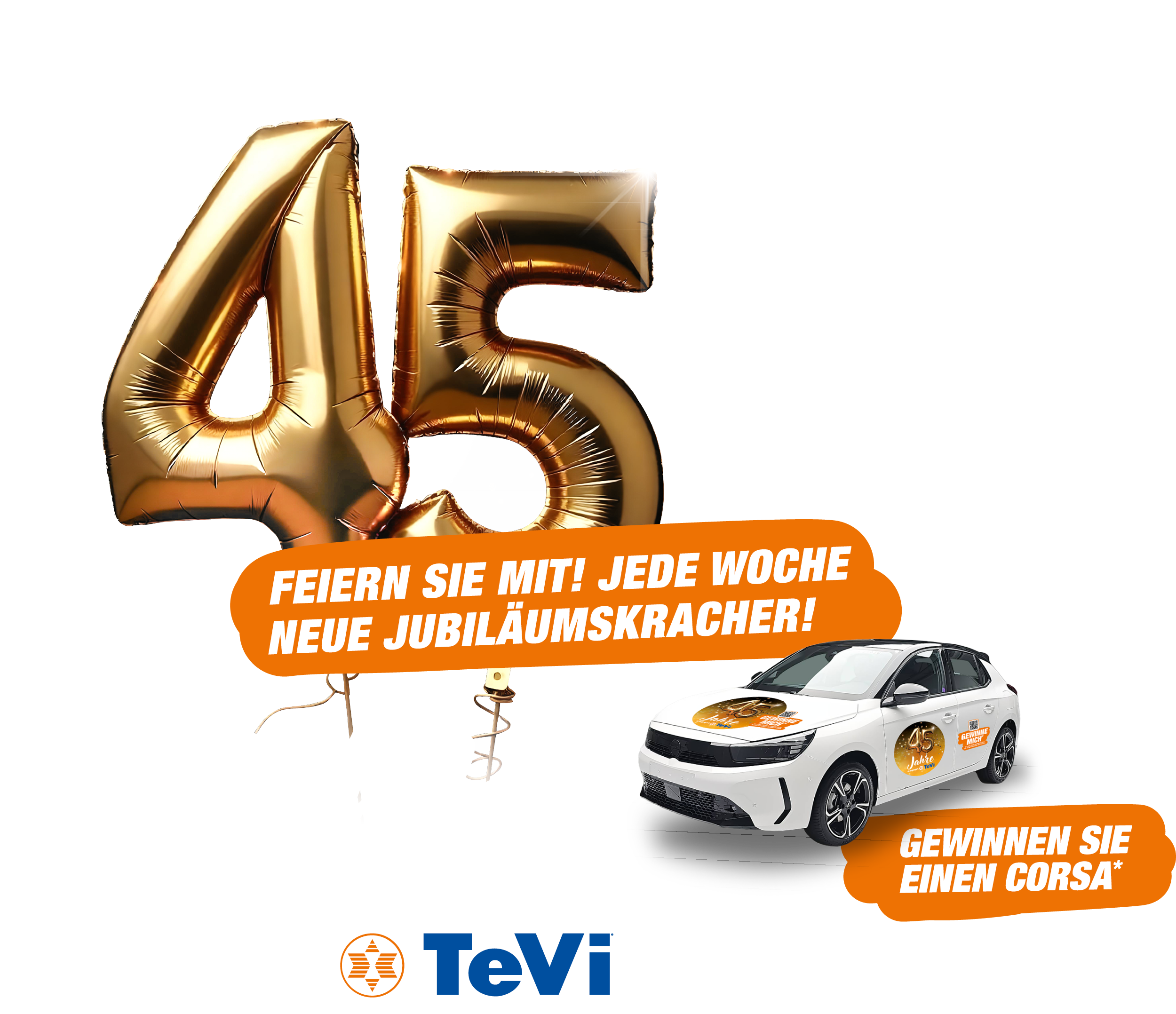 45 Jahre expert TeVi - Feiern Sie mit, jede Woche neuen Jubiläumskracher