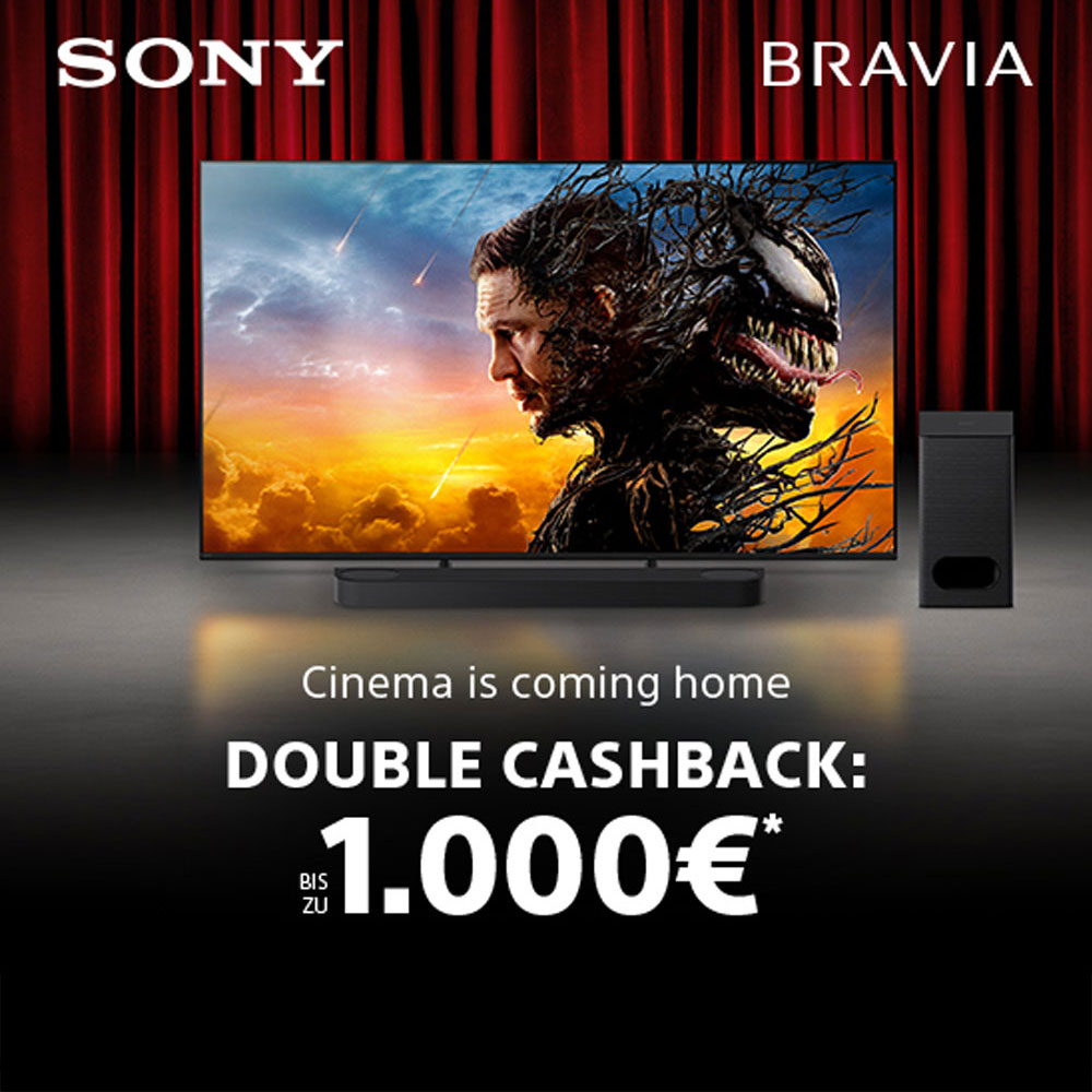Sony Bravia 5 + Bar 6 Cashback Aktion 2025 - bei TeVi kaufen © Sony