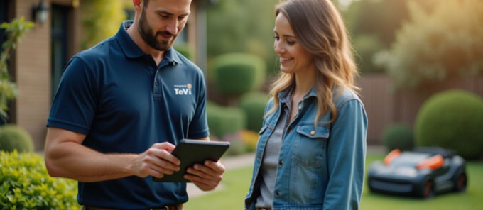 Einrichtungsservice für Mähroboter - Installation und Einweisung von TeVi