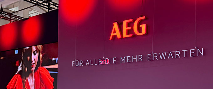 AEG Messestand auf der IFA 2025