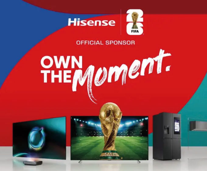 Hisense bei der IFA 2025 präsentiert sich als Offical Sponsor der FIFA Fußball-Weltmeisterschaft™ © Hisense